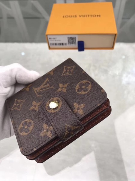 Louis Vuitton M61667 Monogram Canvas Zipped Compact Wallet Louis Vuitton M61667 Monogram Canvas Zipped Compact Wallet