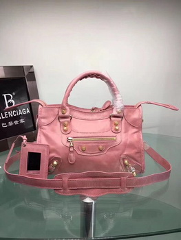 Balenciaga Giant City Gold Studs Handbag 084333 Pink