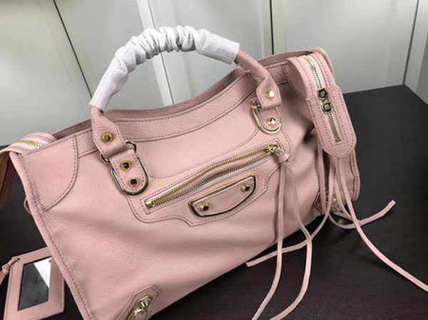 Balenciaga Giant City Gold Studs Handbag B084334 Pink