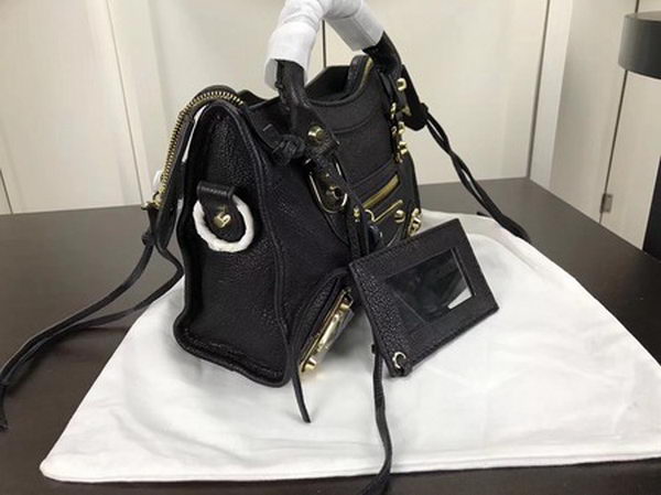 Balenciaga Giant City Gold Studs Handbag B084336 Black