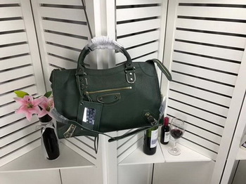 Balenciaga Giant City Gold Studs Handbag B084336 Green