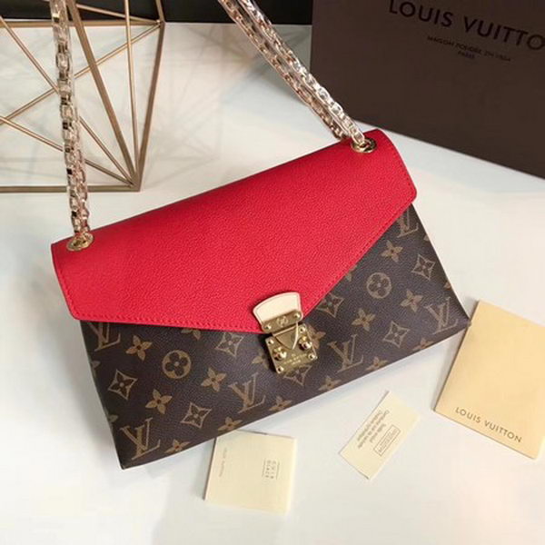 Louis Vuitton Monogram Canvas Pallas Chain Cerise M41201 Red