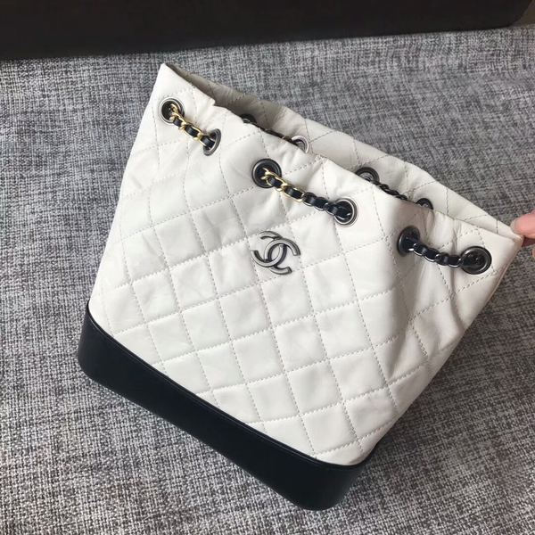 Chanel 2018 Original Calfskin Leather Backpack 81229 White