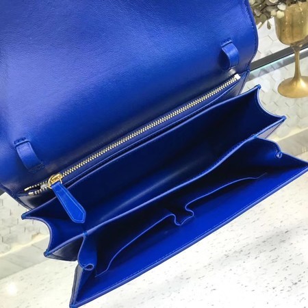 Celine Classic Box Flap Bag Original Calfskin Leather 5698 Blue