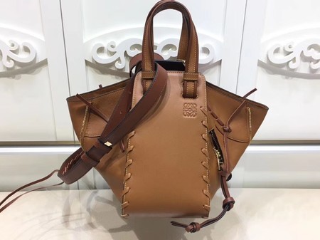 Loewe Hammock Calfskin Leather Tote Bag 9127 Brown