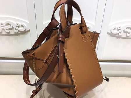 Loewe Hammock Calfskin Leather Tote Bag 9128 Brown