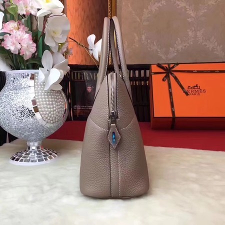 Hermes Bolide Original Leather Tote Bag B1007 Lightgrey