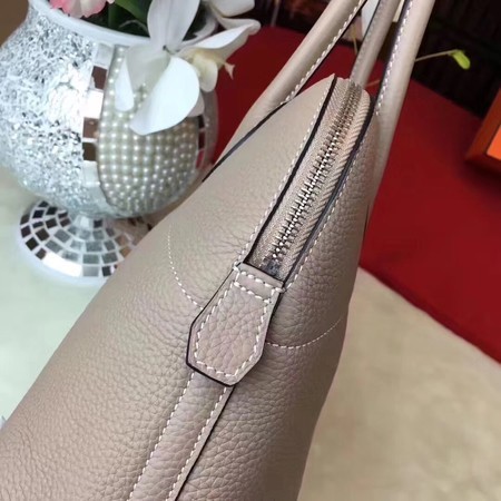 Hermes Bolide Original Leather Tote Bag B1007 Lightgrey