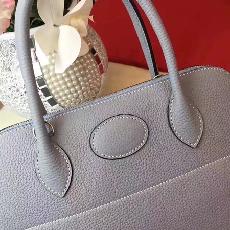 Hermes Bolide Original Leather Tote Bag B1007 Skyblue