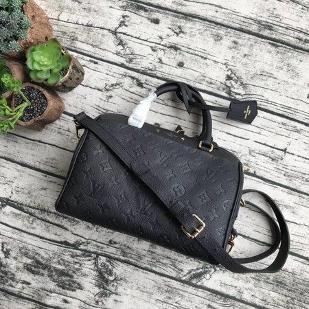 Louis Vuitton Original Monogram Empreinte Speedy 42401 Black