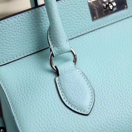 Hermes Toolbox Togo Bag Original Leather 3259 Skyblue