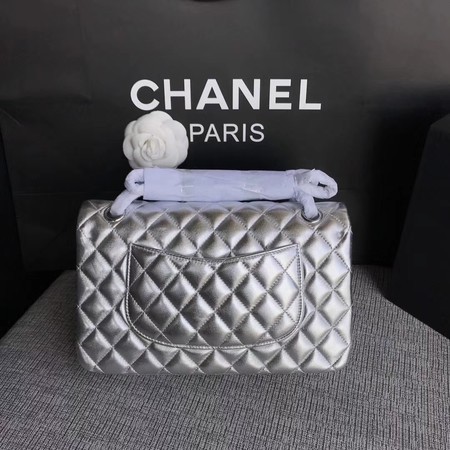 Chanel Flap Shoulder Bag Original Sheepskin Leather CF1112 Silver