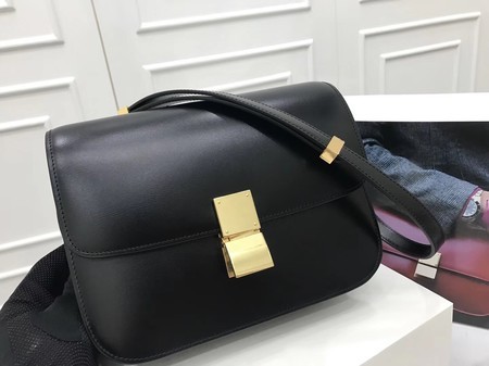 Celine Classic Box Flap Bag Original Calfskin Leather 3378 Black