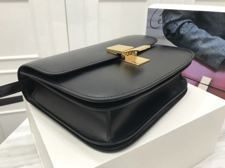 Celine Classic Box Flap Bag Original Calfskin Leather 3378 Black