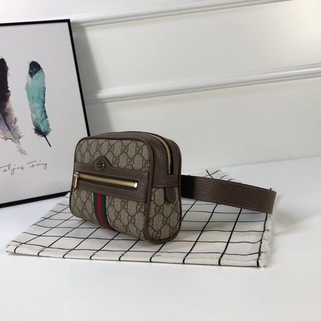 Gucci  GG original canvas ophidia supreme small Pocket 517075 brown