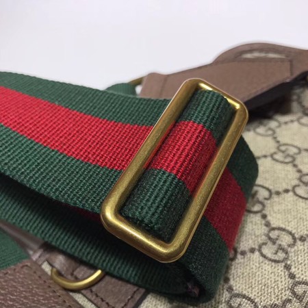 Gucci GG canvas supreme waist pack 489617 brown