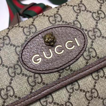 Gucci GG canvas supreme waist pack 489617 brown