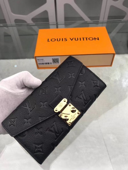 Louis Vuitton Monogram Empreinte PALLAS WALLET M62458 Black