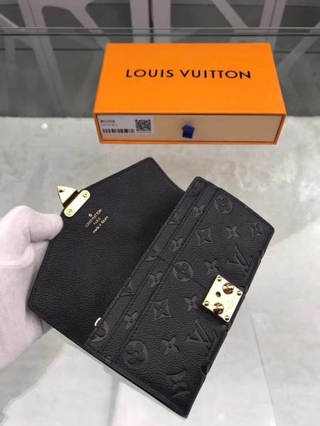 Louis Vuitton Monogram Empreinte PALLAS WALLET M62458 Black