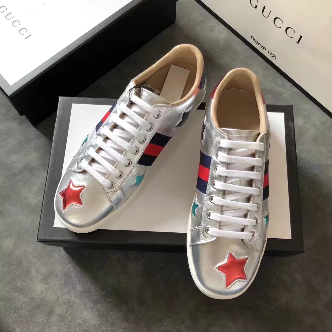 Gucci Lovers shoes GG13101 silver