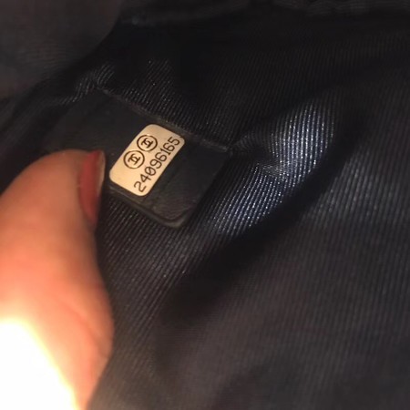 Chanel Sheepskin Leather Coin Purse 2214 dark blue