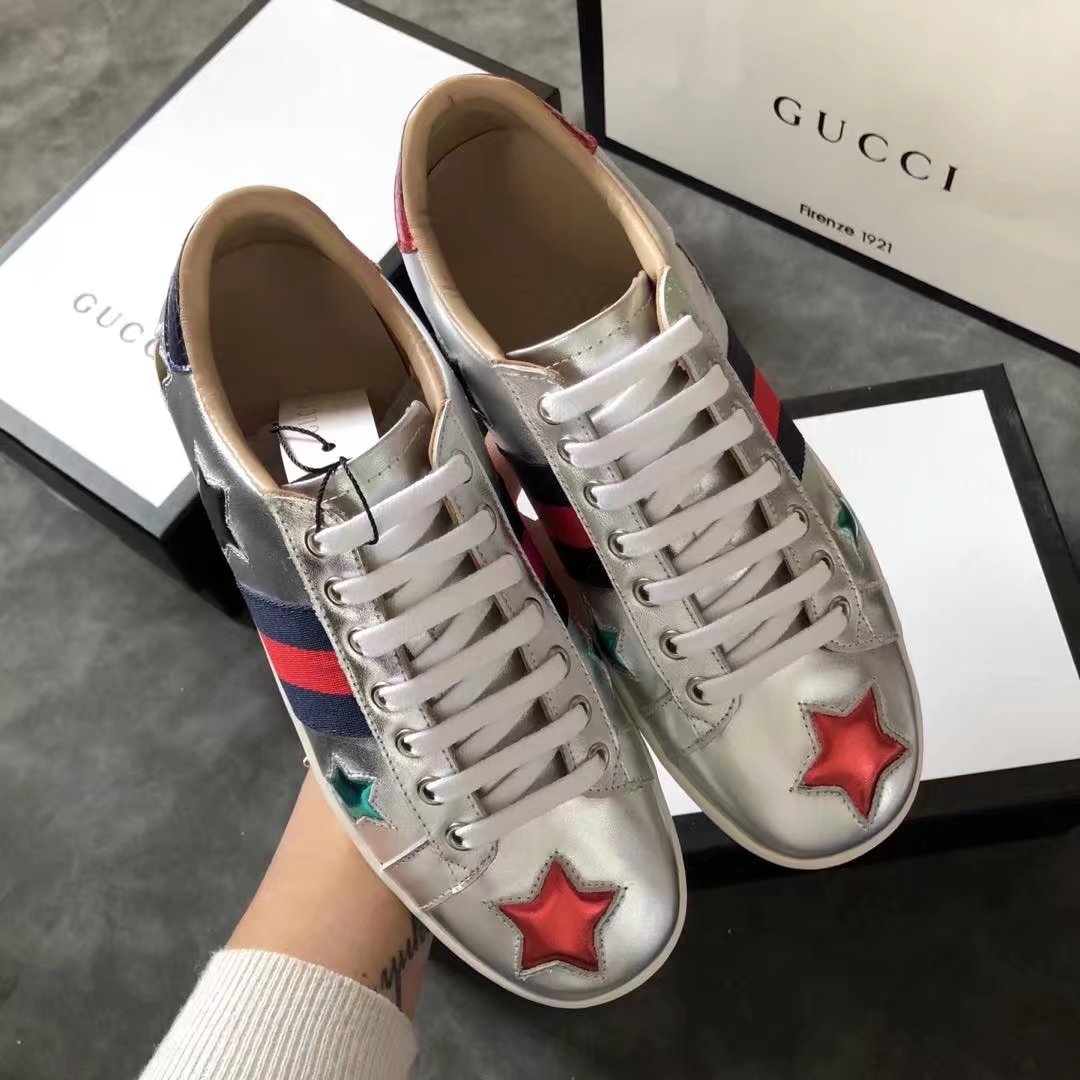 Gucci Lovers shoes GG13101 silver