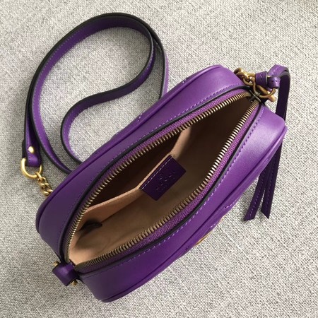 Gucci GG Marmont Matelasse mini Bag 448065 purple