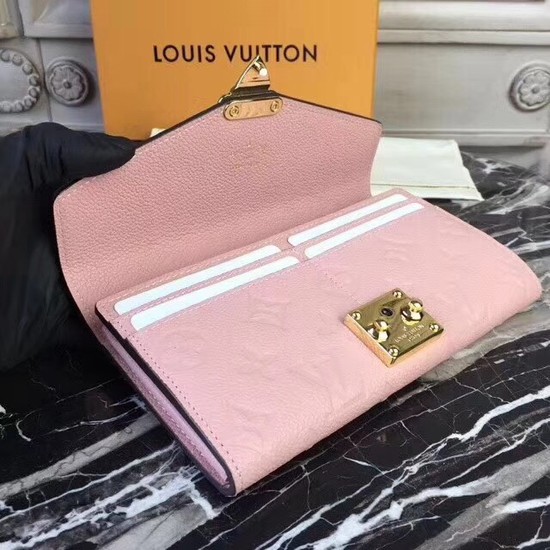 Louis Vuitton Monogram Empreinte PALLAS WALLET M62458 pink