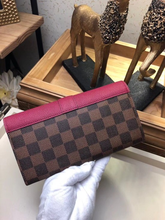 Louis Vuitton Damier Canvas CLAPTON WALLET N64448 Raisin