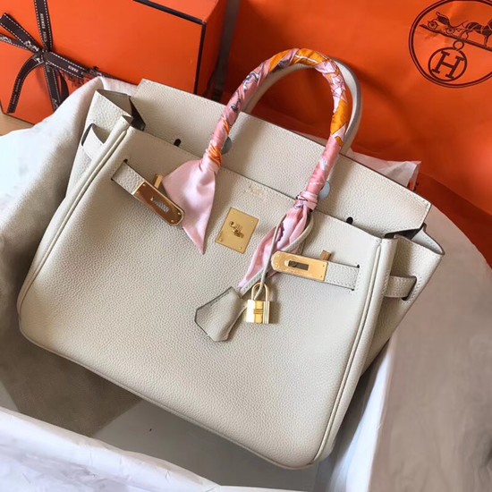 Hermes Birkin Tote Bag Original Togo Leather BK35 cream