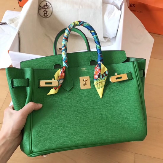 Hermes Birkin Tote Bag Original Togo Leather BK35 green