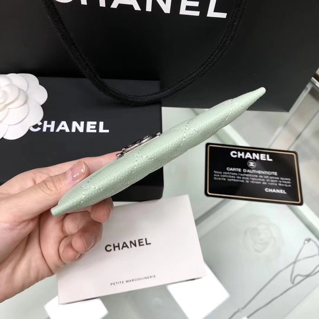 BOY CHANEL Card Holder A84431 Light green