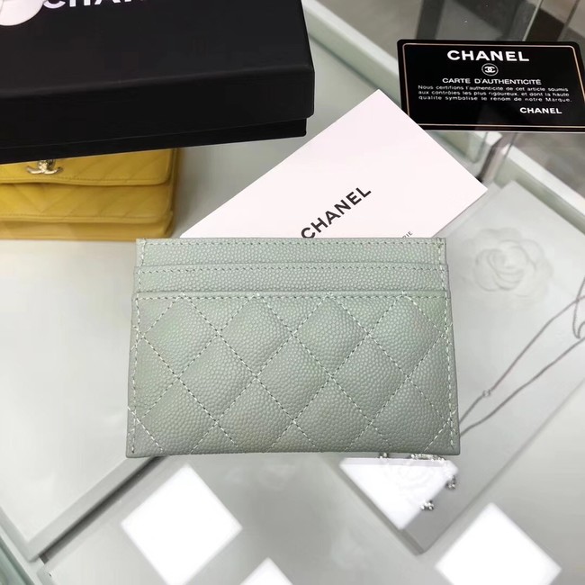 BOY CHANEL Card Holder A84431 Light green