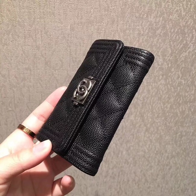 BOY CHANEL Card Holder A80603 Black