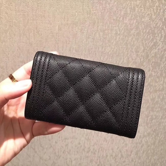 BOY CHANEL Card Holder A80603 Black