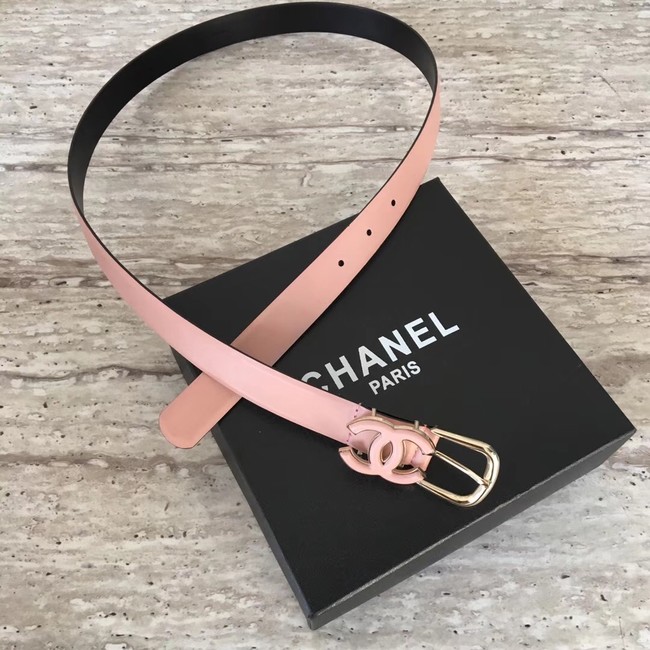 Chanel Original Calf leather Belt 56989 pink