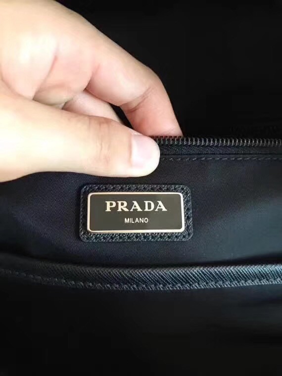 Prada nylon backpack 2VZ065 black