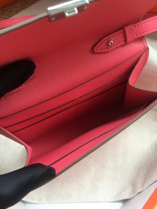 Hermes Clutch Epsom calfskin H0589 rose