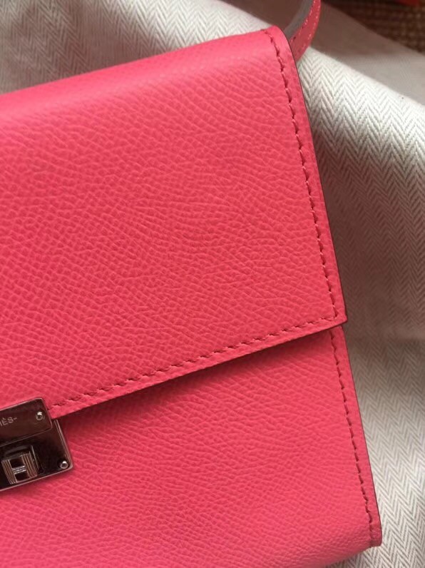 Hermes Clutch Epsom calfskin H0589 rose