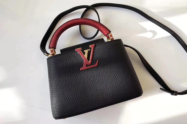 Louis Vuitton CAPUCINES MINI N94047 black&red