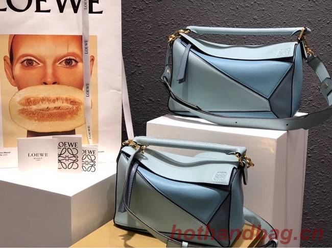 Loewe Puzzle Bag Original Leather B9124 blue