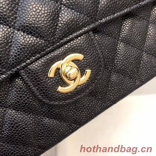 Chanel Small Classic Handbag A01113 black