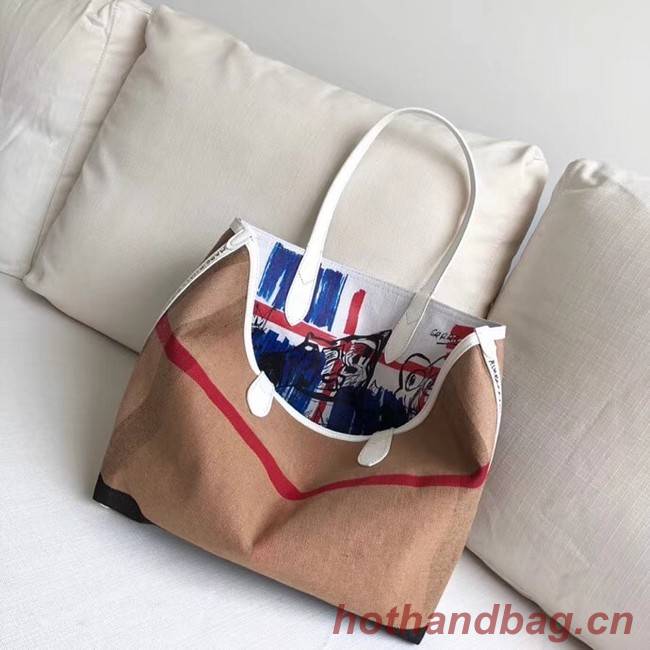 BurBerry Tote Shopping bags BU5548 white