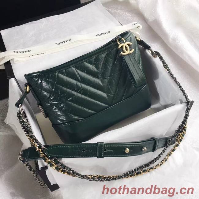 CHANEL GABRIELLE Original Small Hobo Bag A91810 green