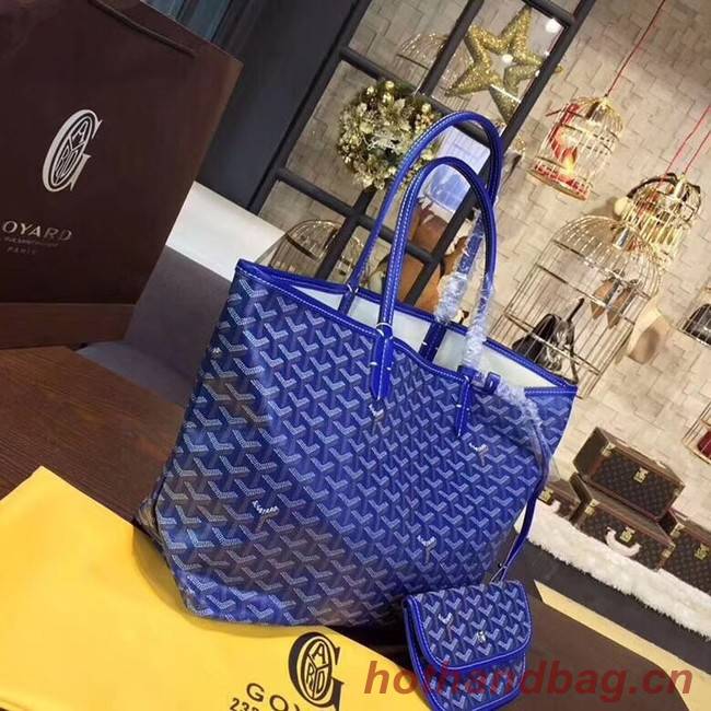 Goyard Y Doodling Calfskin Leather Tote Bag 36987 blue