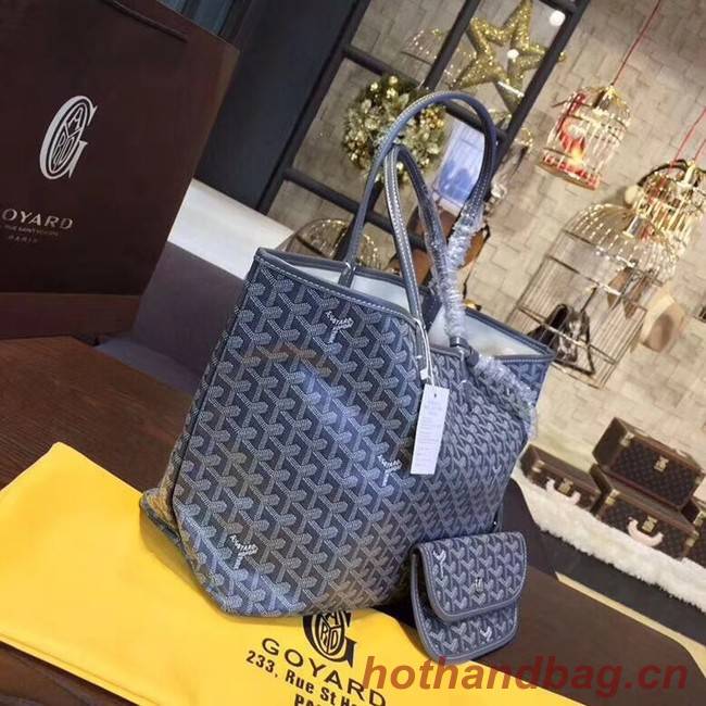 Goyard Y Doodling Calfskin Leather Tote Bag A36987 blue