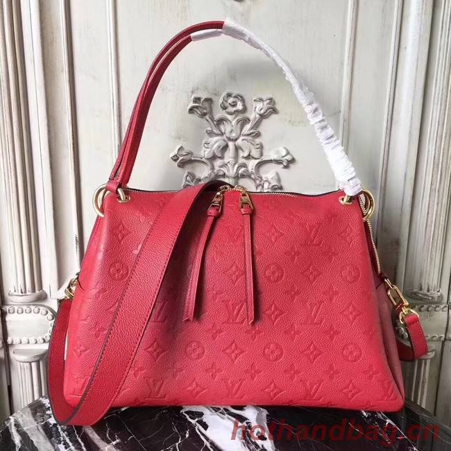 Louis vuitton original mongram empreinte PONTHIEU PM M43721 red