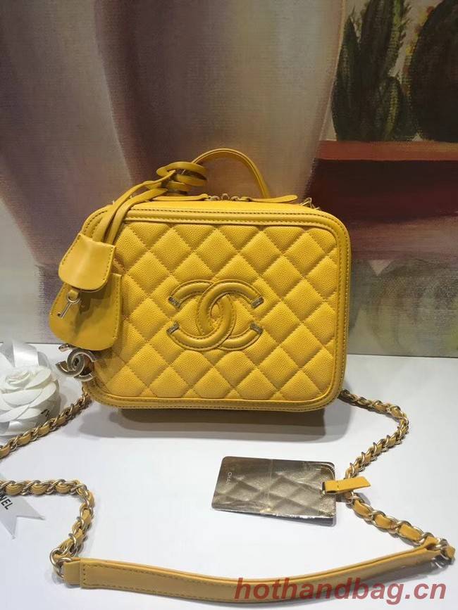 Chanel Vanity Case Original A93343 yellow