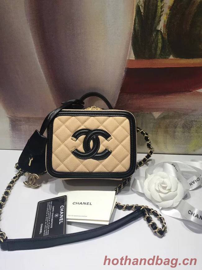 Chanel mini Vanity Case Original A93342 apricot