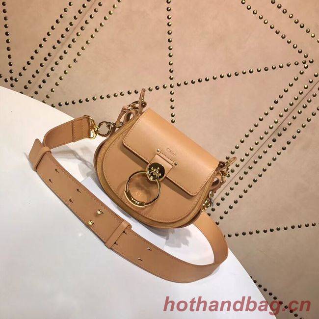 CHLOE Tess Small leather shoulder bag 3E153 apricot